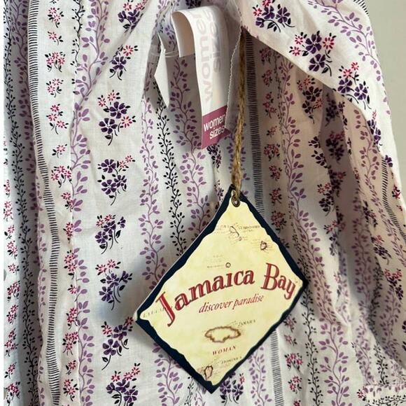 Jamaica Bay Floral Cotton Button Down Shirt Size XXL - Picture 5 of 7